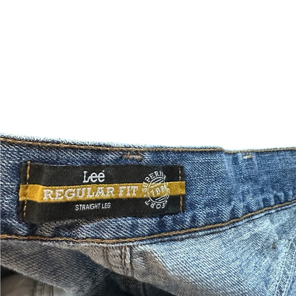 Lee Mens Jeans Regular Fit Straight Leg Stone Wash Vintage 80’s 40x29 - Picture 4 of 6